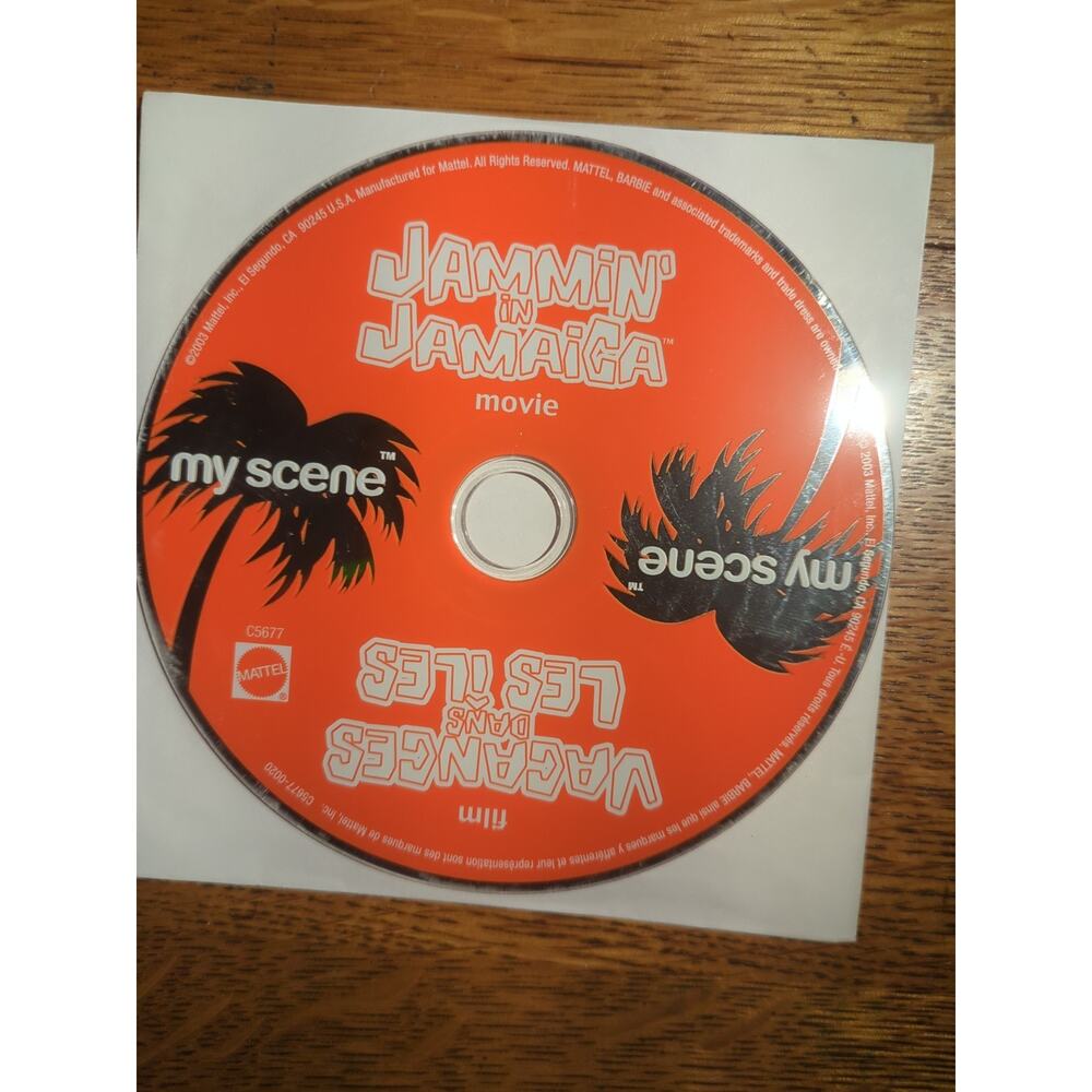 My Scene Jammin' in Jamaica (DVD, 2003) Mattel Barbie Disc Only
